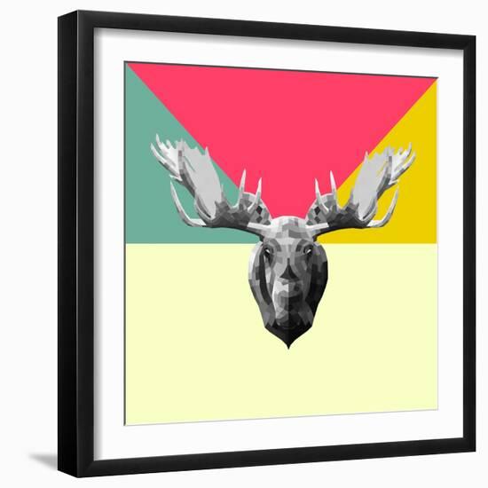 Party Moose-Lisa Kroll-Framed Art Print