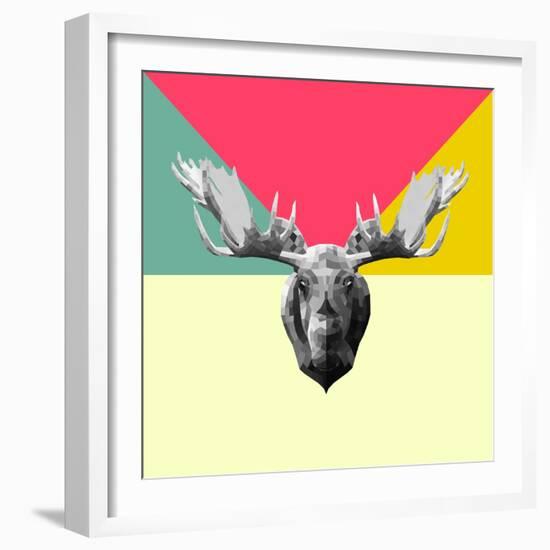 Party Moose-Lisa Kroll-Framed Art Print