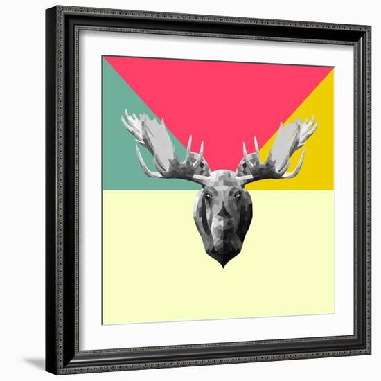 Party Moose-Lisa Kroll-Framed Art Print