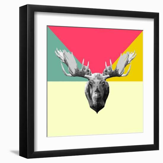 Party Moose-Lisa Kroll-Framed Art Print