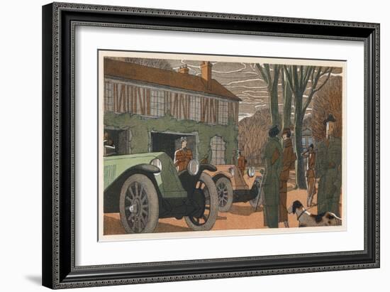 Party of Sporty French People Have Gathered-Jean Grangier-Framed Art Print