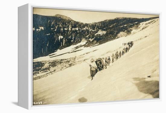 Party of Women Mountaineers in the North Cascades, Circa 1909-Asahel Curtis-Framed Premier Image Canvas