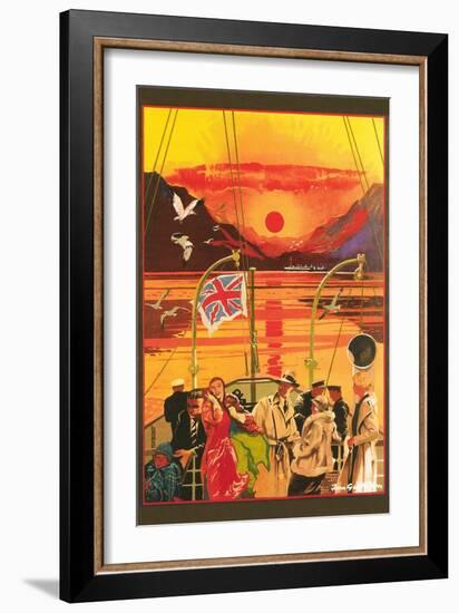 Party on Deck-null-Framed Art Print