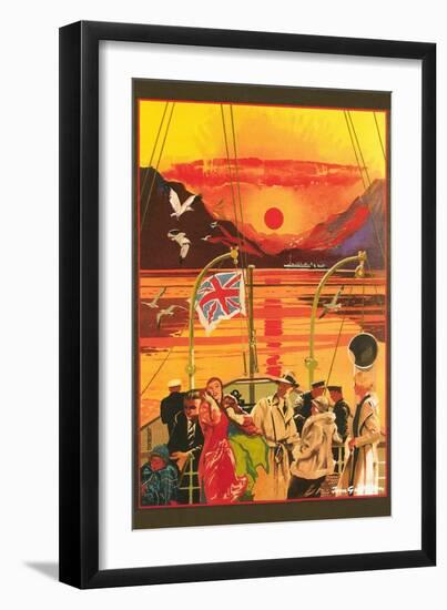 Party on Deck-null-Framed Art Print