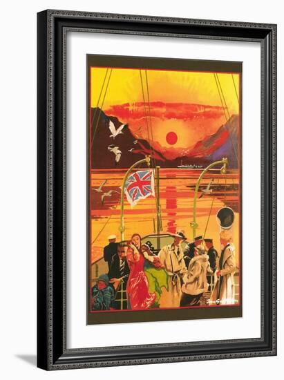 Party on Deck-null-Framed Art Print