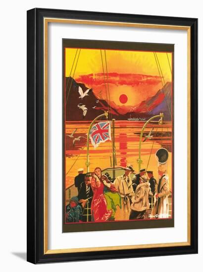 Party on Deck-null-Framed Art Print
