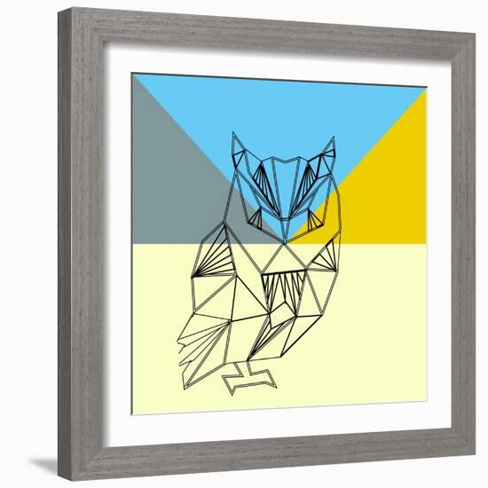 Party Owl-Lisa Kroll-Framed Art Print