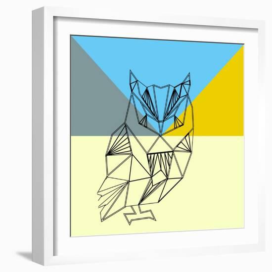 Party Owl-Lisa Kroll-Framed Art Print