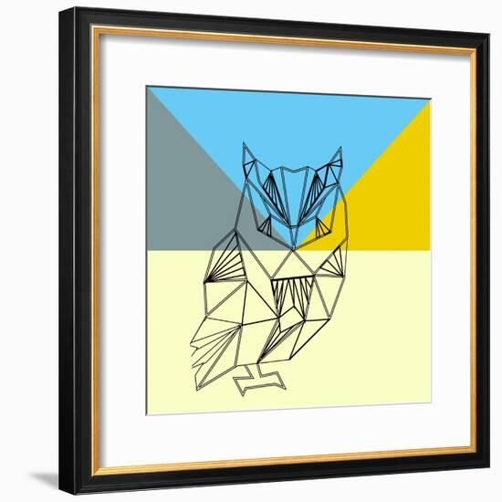 Party Owl-Lisa Kroll-Framed Premium Giclee Print