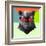 Party Panther in Red Glasses-Lisa Kroll-Framed Art Print