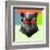 Party Panther in Red Glasses-Lisa Kroll-Framed Art Print