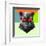 Party Panther in Red Glasses-Lisa Kroll-Framed Art Print