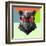 Party Panther in Red Glasses-Lisa Kroll-Framed Art Print