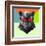 Party Panther in Red Glasses-Lisa Kroll-Framed Art Print