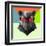 Party Panther in Red Glasses-Lisa Kroll-Framed Art Print