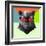 Party Panther in Red Glasses-Lisa Kroll-Framed Art Print