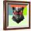 Party Panther in Red Glasses-Lisa Kroll-Framed Art Print