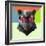 Party Panther in Red Glasses-Lisa Kroll-Framed Art Print