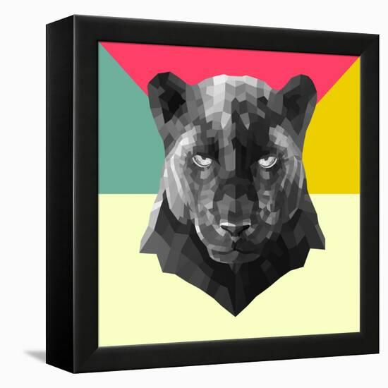 Party Panther-Lisa Kroll-Framed Stretched Canvas