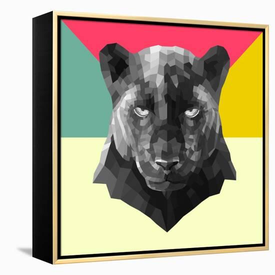 Party Panther-Lisa Kroll-Framed Stretched Canvas