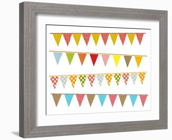 Party Pennant Bunting-Didou-Framed Art Print