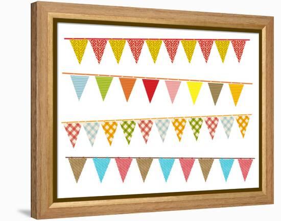 Party Pennant Bunting-Didou-Framed Stretched Canvas