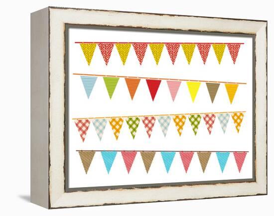 Party Pennant Bunting-Didou-Framed Stretched Canvas