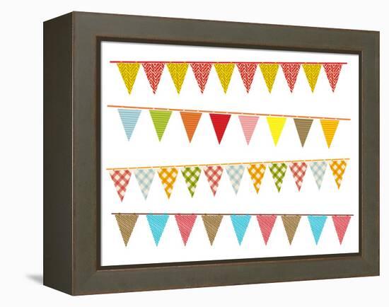 Party Pennant Bunting-Didou-Framed Stretched Canvas