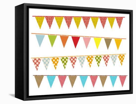Party Pennant Bunting-Didou-Framed Stretched Canvas