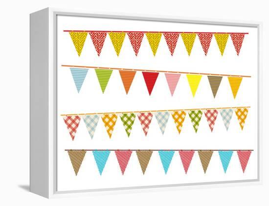 Party Pennant Bunting-Didou-Framed Stretched Canvas