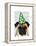 Party Pug-Fab Funky-Framed Stretched Canvas