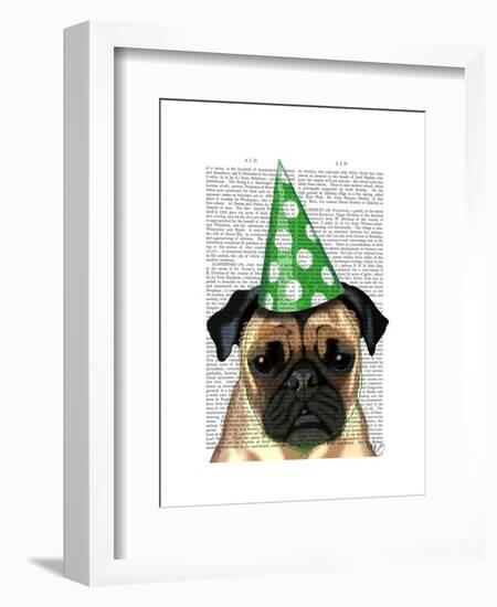 Party Pug-Fab Funky-Framed Art Print