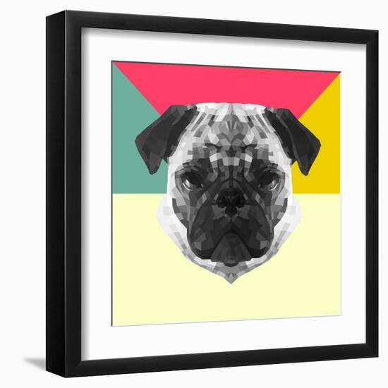 Party Pug-Lisa Kroll-Framed Art Print