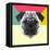 Party Pug-Lisa Kroll-Framed Stretched Canvas