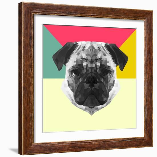 Party Pug-Lisa Kroll-Framed Art Print