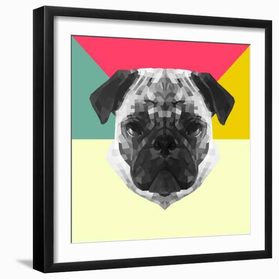 Party Pug-Lisa Kroll-Framed Art Print