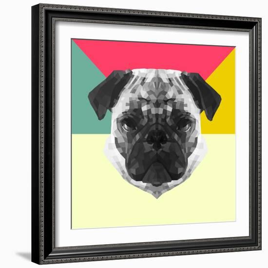 Party Pug-Lisa Kroll-Framed Art Print