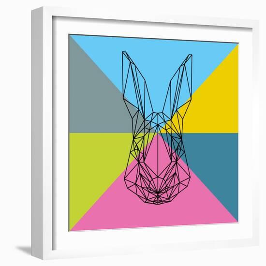 Party Rabbit-Lisa Kroll-Framed Art Print