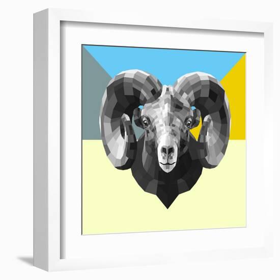 Party Ram-Lisa Kroll-Framed Art Print