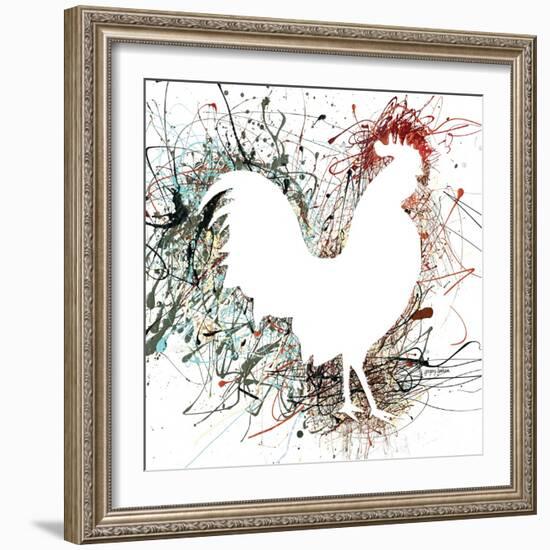 Party Rooster I-Gregory Gorham-Framed Art Print