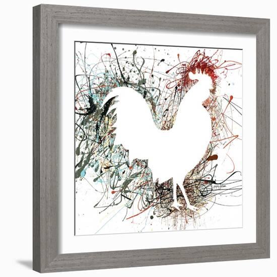 Party Rooster I-Gregory Gorham-Framed Art Print