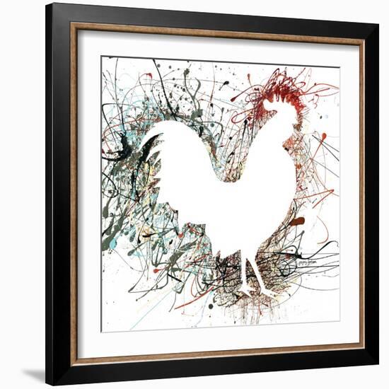 Party Rooster I-Gregory Gorham-Framed Art Print