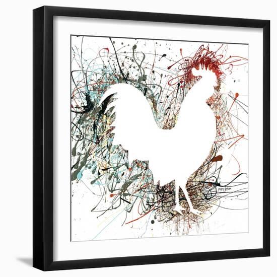 Party Rooster I-Gregory Gorham-Framed Art Print