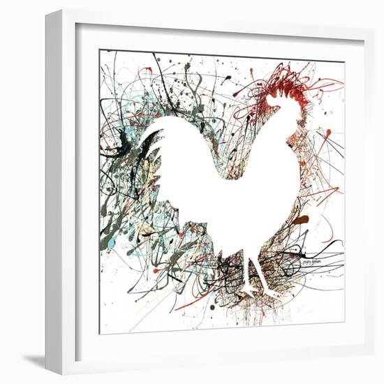 Party Rooster I-Gregory Gorham-Framed Art Print