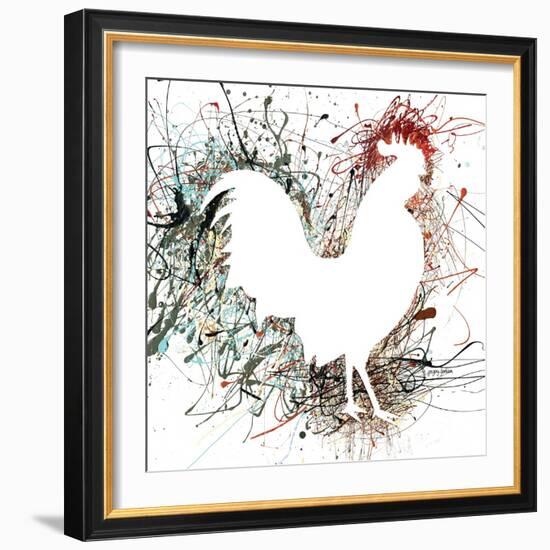 Party Rooster I-Gregory Gorham-Framed Art Print