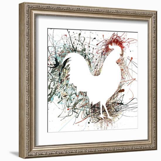 Party Rooster I-Gregory Gorham-Framed Art Print