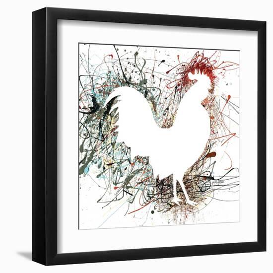 Party Rooster I-Gregory Gorham-Framed Art Print