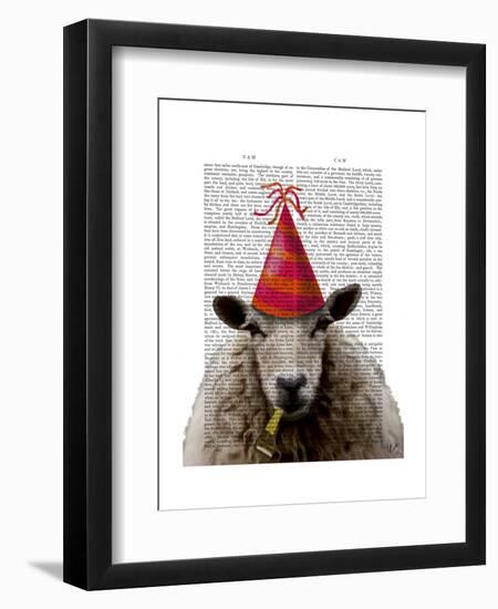 Party Sheep-Fab Funky-Framed Art Print