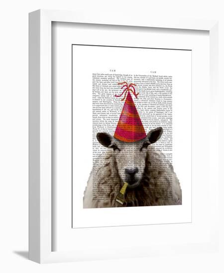 Party Sheep-Fab Funky-Framed Art Print