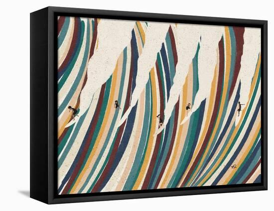 Party Wave-Fabian Lavater-Framed Premier Image Canvas